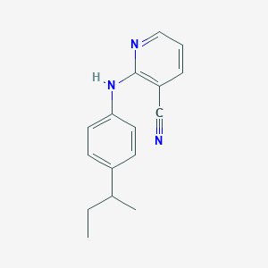 molecular formula C16H17N3 B1252158 2-(4-丁基苯胺基)-3-吡啶基碳腈 