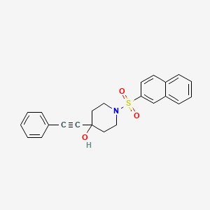 1-Naphthalen-2-ylsulfonyl-4-(2-phenylethynyl)piperidin-4-ol