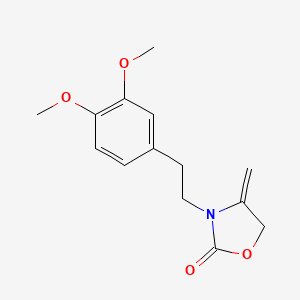 3-[2-(3,4-Dimethoxyphenyl)ethyl]-4-methylidene-1,3-oxazolidin-2-one