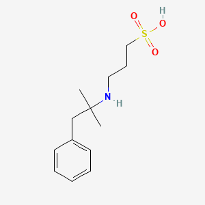 3-[(2-Methyl-1-phenylpropan-2-yl)amino]propane-1-sulfonic acid