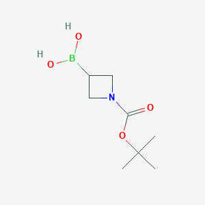 molecular formula C8H16BNO4 B12521906 (1-(tert-Butoxycarbonyl)azetidin-3-yl)boronic acid 