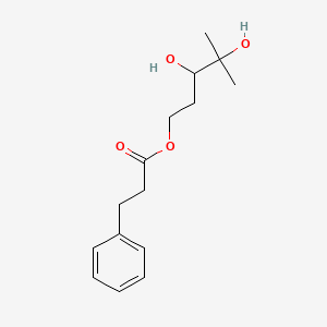 Benzenepropanoic acid, 3,4-dihydroxy-4-methylpentyl ester