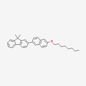 9,9-Dimethyl-2-[6-(octyloxy)naphthalen-2-yl]-9H-fluorene