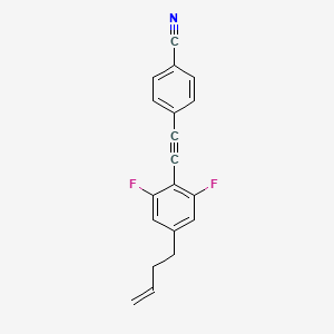 4-{[4-(But-3-en-1-yl)-2,6-difluorophenyl]ethynyl}benzonitrile