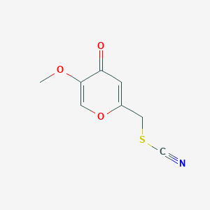 (5-Methoxy-4-oxo-4H-pyran-2-yl)methyl thiocyanate