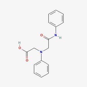 [(2-Anilino-2-oxoethyl)(phenyl)amino]acetic acid