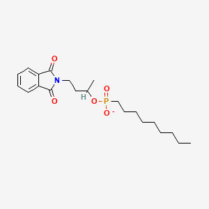 molecular formula C21H31NO5P- B12522064 4-(1,3-Dioxo-1,3-dihydro-2H-isoindol-2-yl)butan-2-yl nonylphosphonate CAS No. 729572-19-4