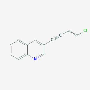 molecular formula C13H8ClN B12522069 3-(4-Chlorobut-3-en-1-yn-1-yl)quinoline CAS No. 679841-75-9