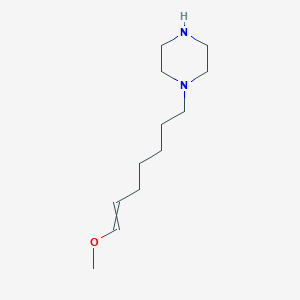 molecular formula C12H24N2O B12522071 1-(7-Methoxyhept-6-EN-1-YL)piperazine CAS No. 848125-60-0