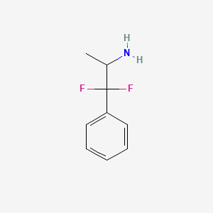 molecular formula C9H11F2N B1252209 1,1-Difluoro-1-phenylpropan-2-amine CAS No. 39038-72-7