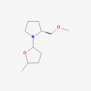 Pyrrolidine, 2-(methoxymethyl)-1-(tetrahydro-5-methyl-2-furanyl)-, (2R)-