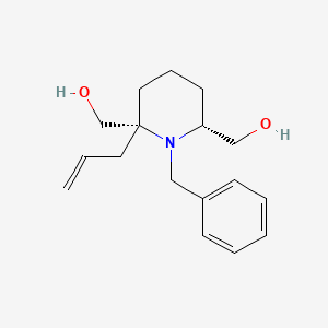 [(2R,6R)-1-Benzyl-2-(prop-2-en-1-yl)piperidine-2,6-diyl]dimethanol