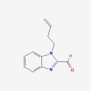 molecular formula C12H12N2O B12522191 1-(But-3-en-1-yl)-1H-benzimidazole-2-carbaldehyde CAS No. 819872-20-3