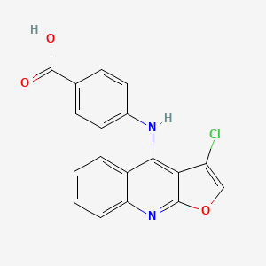 Benzoic acid, 4-[(3-chlorofuro[2,3-b]quinolin-4-yl)amino]-