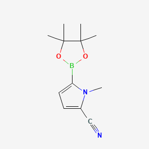 1-Methyl-5-(4,4,5,5-tetramethyl-1,3,2-dioxaborolan-2-YL)-1H-pyrrole-2-carbonitrile