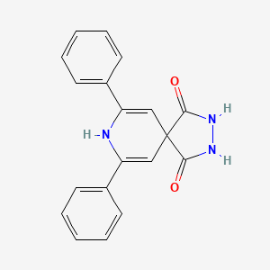 molecular formula C19H15N3O2 B12522270 7,9-Diphenyl-2,3,8-triazaspiro[4.5]deca-6,9-diene-1,4-dione CAS No. 652150-52-2