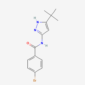 Benzamide, 4-bromo-N-[5-(1,1-dimethylethyl)-1H-pyrazol-3-yl]-