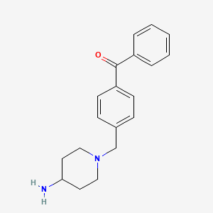 {4-[(4-Aminopiperidin-1-yl)methyl]phenyl}(phenyl)methanone