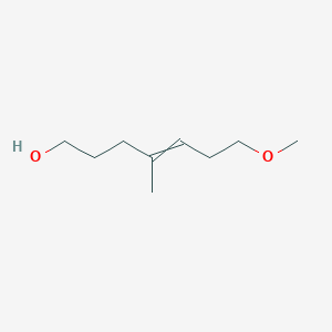 molecular formula C9H18O2 B12522351 7-Methoxy-4-methylhept-4-EN-1-OL CAS No. 651332-03-5