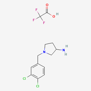 3-Pyrrolidinamine, 1-[(3,4-dichlorophenyl)methyl]-, trifluoroacetate