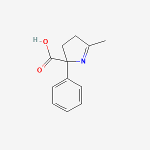 5-Methyl-2-phenyl-3,4-dihydro-2H-pyrrole-2-carboxylic acid