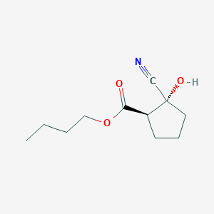 Butyl (1R,2R)-2-cyano-2-hydroxycyclopentane-1-carboxylate