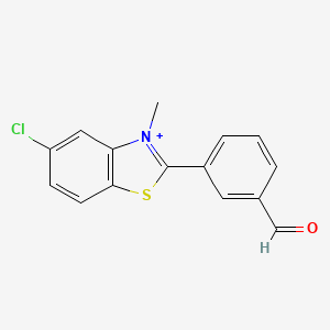 5-Chloro-2-(3-formylphenyl)-3-methyl-1,3-benzothiazol-3-ium