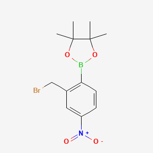 2-(2-(Bromomethyl)-4-nitrophenyl)-4,4,5,5-tetramethyl-1,3,2-dioxaborolane