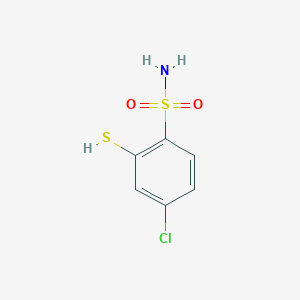 4-Chloro-2-sulfanylbenzene-1-sulfonamide