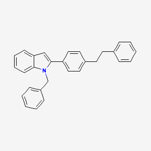 1H-Indole, 2-[4-(2-phenylethyl)phenyl]-1-(phenylmethyl)-