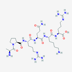 L-Alanyl-L-prolyl-N~5~-(diaminomethylidene)-L-ornithyl-L-glutaminyl-L-lysyl-N~5~-(diaminomethylidene)-L-ornithine