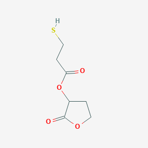 2-Oxooxolan-3-yl 3-sulfanylpropanoate