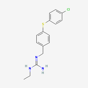 Guanidine, N-[[4-[(4-chlorophenyl)thio]phenyl]methyl]-N'-ethyl-