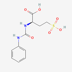 (2R)-2-[(Phenylcarbamoyl)amino]-4-sulfobutanoic acid