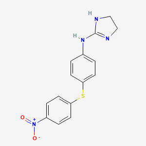 1H-Imidazol-2-amine, 4,5-dihydro-N-[4-[(4-nitrophenyl)thio]phenyl]-