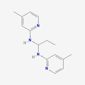 N~1~,N'~1~-Bis(4-methylpyridin-2-yl)propane-1,1-diamine