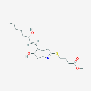 methyl 4-[[5-hydroxy-4-[(E)-3-hydroxyoct-1-enyl]-3,3a,4,5,6,6a-hexahydrocyclopenta[b]pyrrol-2-yl]sulfanyl]butanoate