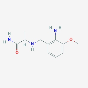 N~2~-[(2-Amino-3-methoxyphenyl)methyl]alaninamide