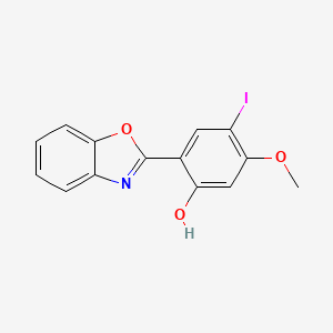 2-(Benzo[d]oxazol-2-yl)-4-iodo-5-methoxyphenol