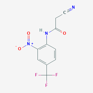 Acetamide, 2-cyano-N-[2-nitro-4-(trifluoromethyl)phenyl]-