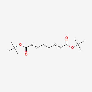 molecular formula C16H26O4 B12522988 Di-tert-butyl octa-2,6-dienedioate CAS No. 679436-07-8