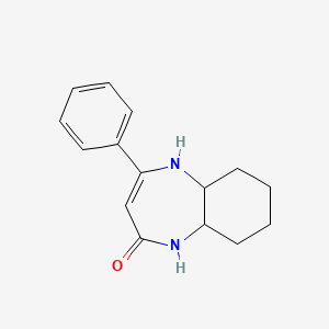 2H-1,5-Benzodiazepin-2-one, 1,5,5a,6,7,8,9,9a-octahydro-4-phenyl-