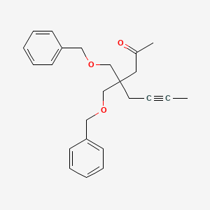 4,4-Bis[(benzyloxy)methyl]oct-6-yn-2-one