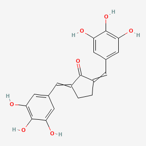 Cyclopentanone, 2,5-bis[(3,4,5-trihydroxyphenyl)methylene]-, (2E,5E)-