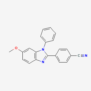 4-(6-Methoxy-1-phenyl-1H-benzimidazol-2-yl)benzonitrile