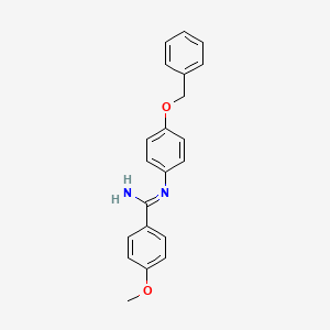 N'-[4-(Benzyloxy)phenyl]-4-methoxybenzene-1-carboximidamide