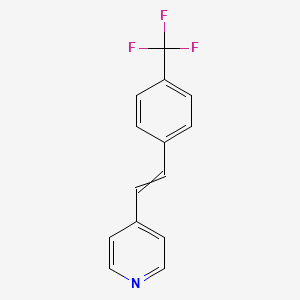 4-{2-[4-(Trifluoromethyl)phenyl]ethenyl}pyridine