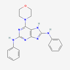 1H-Purine-2,8-diamine, 6-(4-morpholinyl)-N,N'-diphenyl-