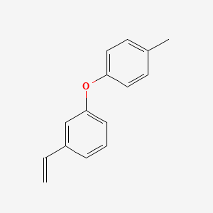 molecular formula C15H14O B12523159 1-Ethenyl-3-(4-methylphenoxy)benzene CAS No. 819795-43-2