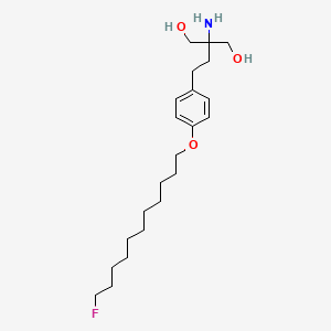 2-Amino-2-(2-{4-[(11-fluoroundecyl)oxy]phenyl}ethyl)propane-1,3-diol